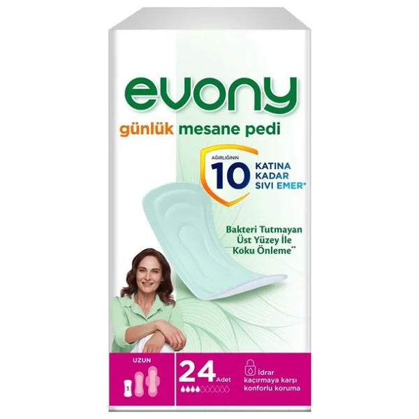 Evony Uzun 24'lü 2 Adet Günlük Mesane Pedi - Görsel 6