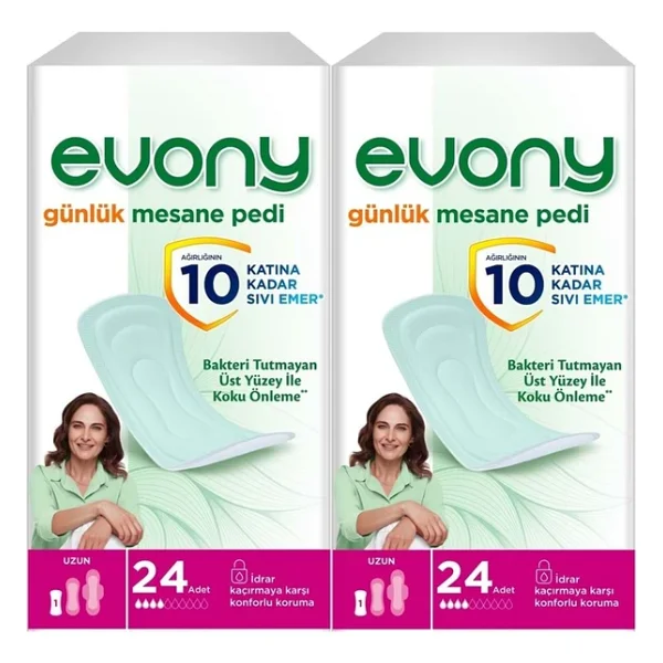Evony Uzun 24'lü 2 Adet Günlük Mesane Pedi - Görsel 5