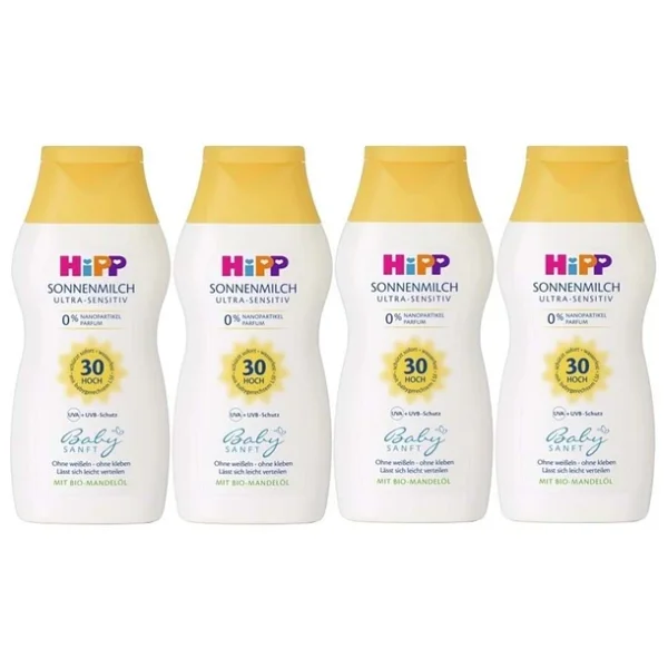 Hipp Babysanft Spf 30 200 ml 4 Adet Bebek Güneş Sütü