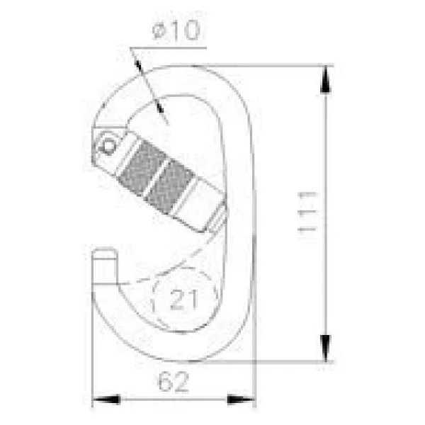 Ct Celık C/F Oval Karabına Trı-Lock - Görsel 4