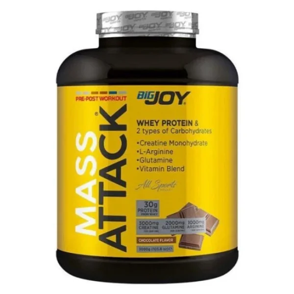Bigjoy Big Mass Attack Karbonhidrat Tozu 3000 Gr - Görsel 3