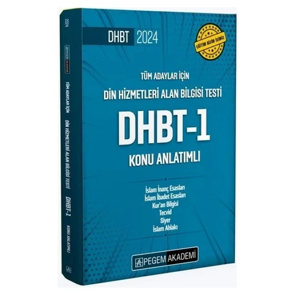Pegem Akademi Yayıncılık 2024 Din Hizmetleri Alan Bilgisi Testi Dhbt-1 Konu Anlatımlı - Görsel 2