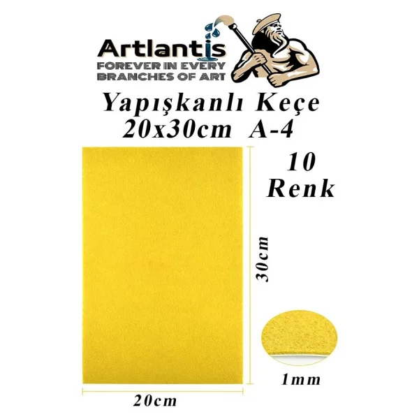 Yapiskanli Kece 10 Renk A4 20x30 Cm 1 Paket Kece Yapiskanli 10 Lu Okul Kres Okul Oncesi Etkinlik Hobi - Görsel 4