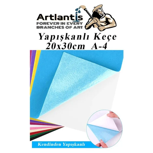 Yapiskanli Kece 10 Renk A4 20x30 Cm 1 Paket Kece Yapiskanli 10 Lu Okul Kres Okul Oncesi Etkinlik Hobi - Görsel 5
