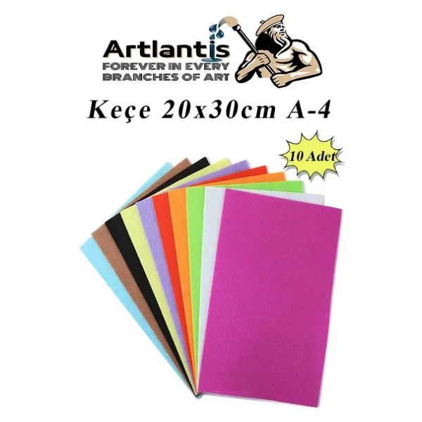 Kece 10 Renk A4 20x30 Cm 1 Paket Kece 10 Lu Okul Kres Okul Oncesi Etkinlik Hobi - Görsel 3