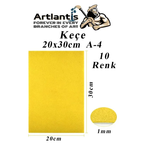 Kece 10 Renk A4 20x30 Cm 1 Paket Kece 10 Lu Okul Kres Okul Oncesi Etkinlik Hobi - Görsel 4