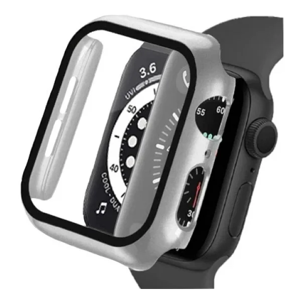Binano Apple Watch 8 41mm Sense Kasa Ve Ekran Koruyucu Gümüş - Görsel 3