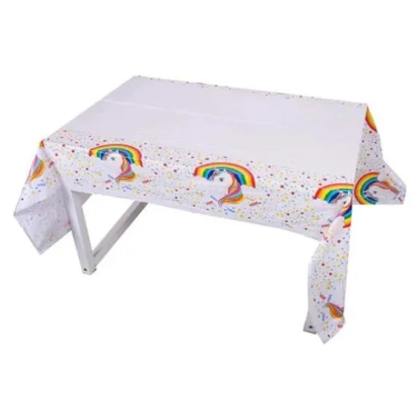 Dzc Kuzenler Avm Unicorn Parti Süs Masa Örtüsü 120x180 Plastik - Görsel 2