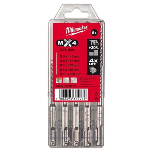 Milwaukee T4932352833 4 Elmaslı 5 Parça Matkap Ucu Seti - Görsel 4