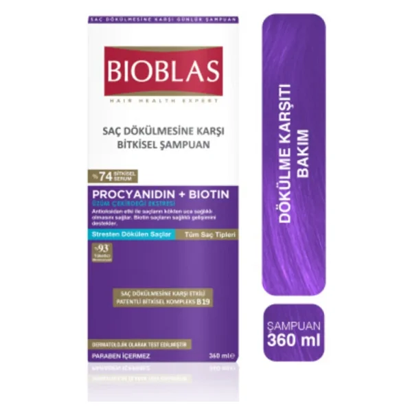Bioblas Procyanidin + Biotin 360 Ml Saç Dökülmesine Karşı Şampuan - Görsel 7