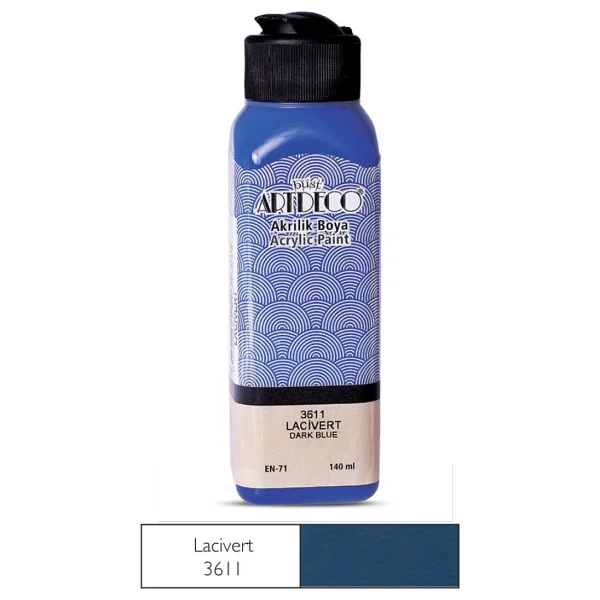 Artdeco 140 Ml 3611 Lacivert Akrilik Boya - Görsel 3