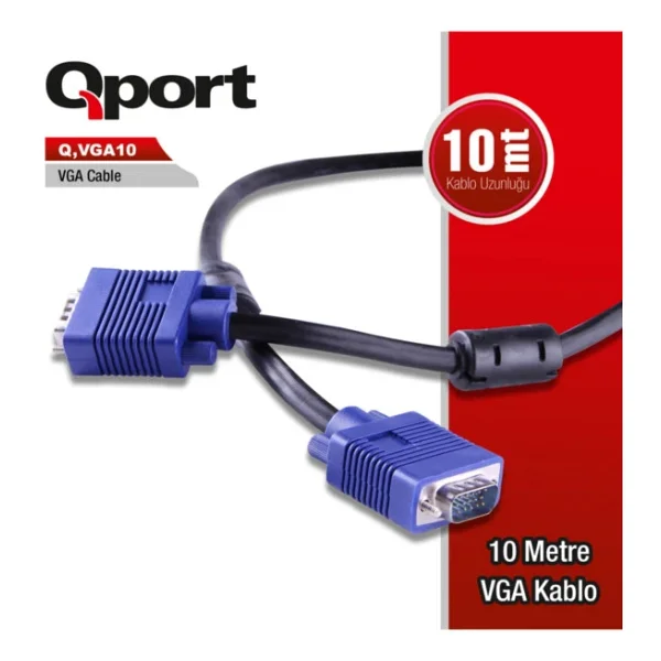 Qport Q-Vga10 10 M Vga Kablo - Görsel 5