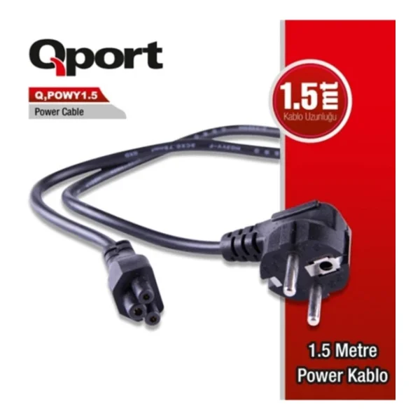 Qport Q-Powy1_5 1.5 M Güç Kablosu - Görsel 6