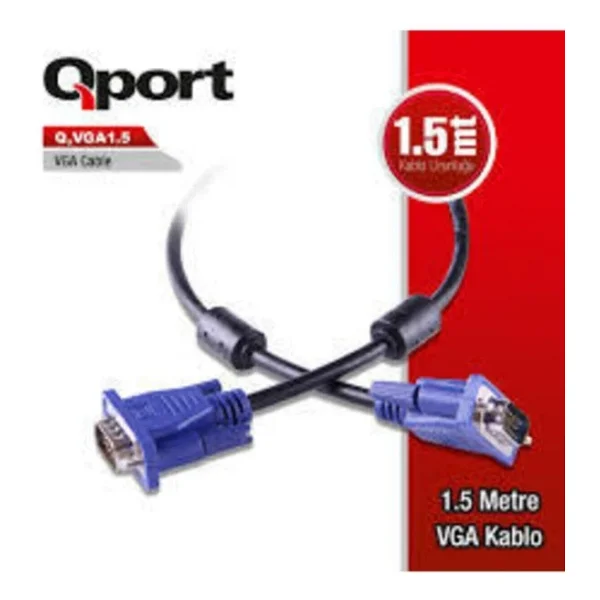 Qport Q-Vga1.5 1.5 M Vga Kablo - Görsel 4