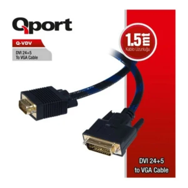 Qport Q-Vdv 1.8 M Dvı To Vga Dönüştürücü - Görsel 6