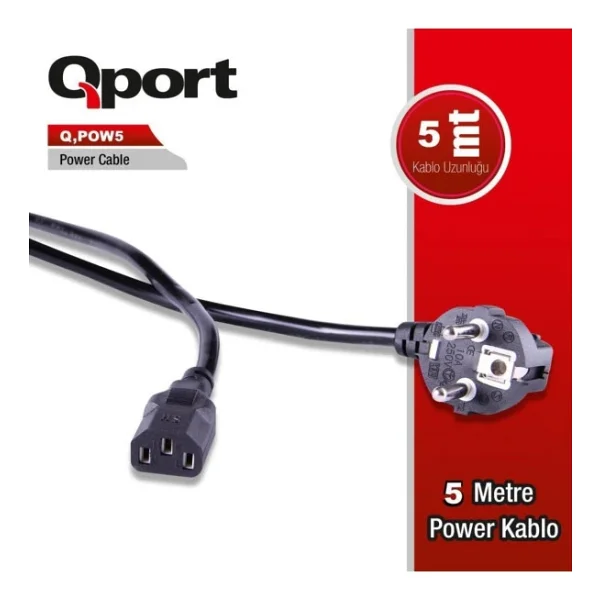 Qport Q-Pow5 Güç Kablosu - Görsel 6