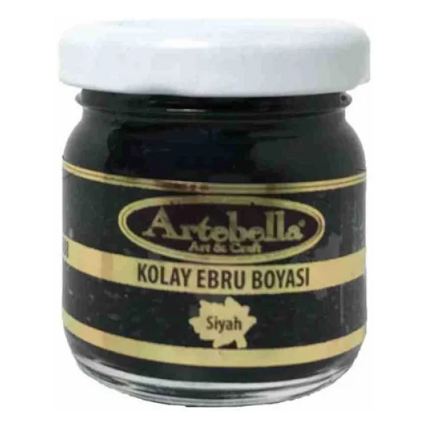 Artebella Kolay Ebru Boyası 36080040 Siyah 40ml - Görsel 4