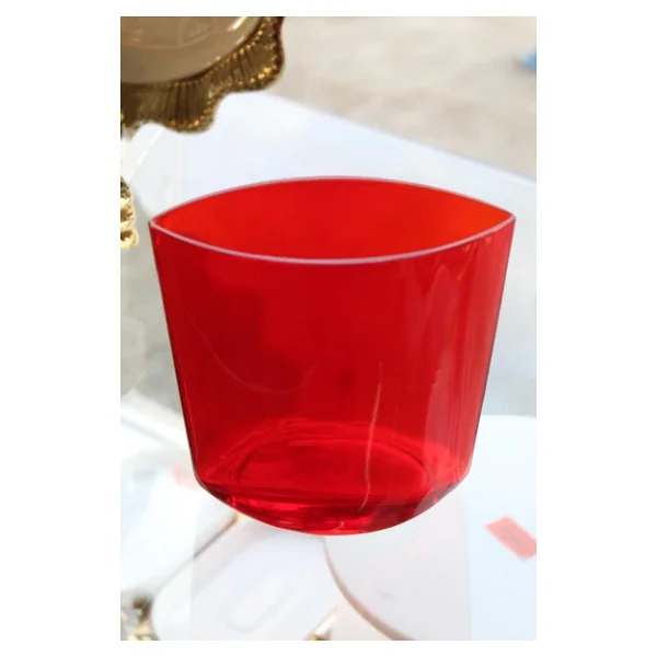 Paşabahçe Denizlicam Kristal El İmalatı Kristal Kırmızı Vazo 169808 20605 - Görsel 5