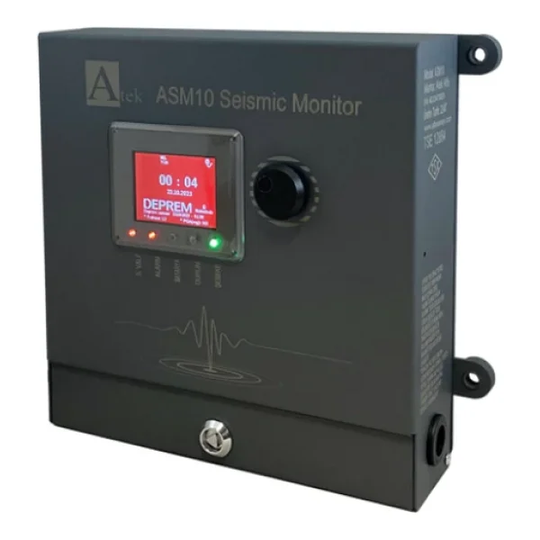 Atek Asm10 Sismik Deprem Sensörü, Rasathane Onaylı, Deprem Kaydı,Tse Belgeli - Görsel 4