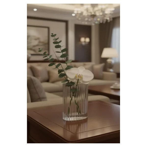 Paşabahçe Denizli Cam El İmalatı Kristal Mini Vazo 558916 19850 - Görsel 3