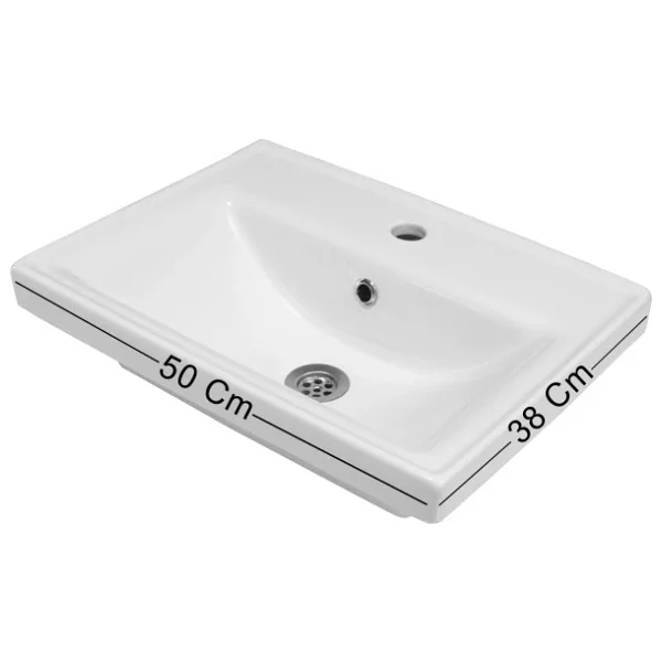 Karen Milano 50 Cm Lavabolu Banyo Dolabı Seti - Görsel 7