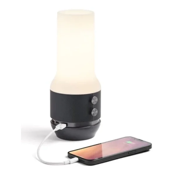 Lexon Terrace Gri Lamba Powerbank Bluetooth Hoparlör - Görsel 9