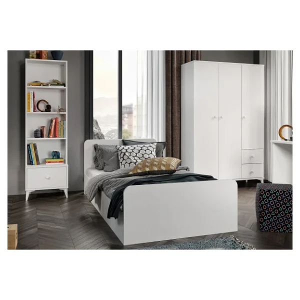 Kznmob Home Akasya Modern Genç Odası Takımı Beyaz - 4 Parçalı Ve Tamamı 1. Kalite Mdf - Görsel 4