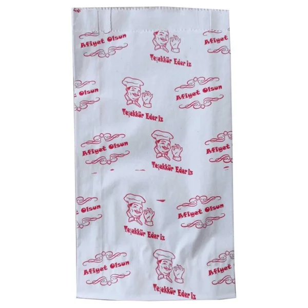 Afiyet Olsun Baskılı Körüklü Esmer Kağıt Kese Kağıdı - 12,5x28 Cm. - Ort. 185 Ad. - 1 Kg. - 5 Paket - Görsel 8