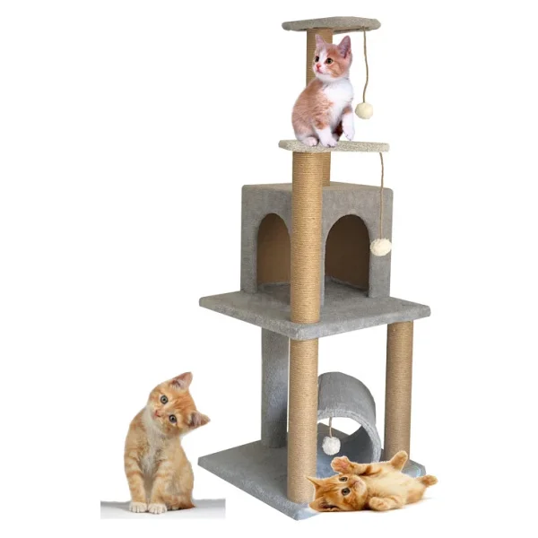 Nursoft T-06 Kedi Oyun Evi Kedi Tırmalama Ve Oyun Evi - Görsel 3