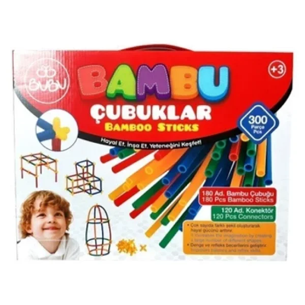 Bubu Bambu Çubuklar 300 Parça - Görsel 4