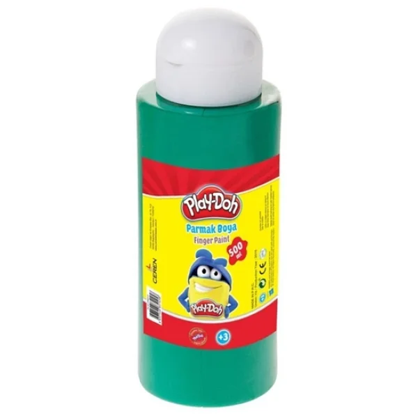 Play-Doh 500 Ml Parmak Boyası Yeşil - Görsel 4