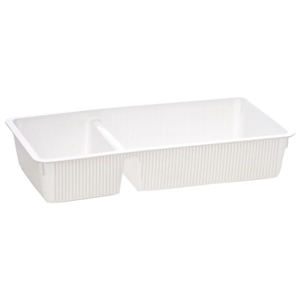 Porsima Wh-72 Cekmece Ici Iki Bolmeli Cok Amacli Organizer Beyaz- Dolap Ici Duzenleyici Organizer - Görsel 5