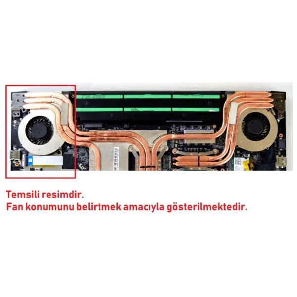 Msı Pe60 2qe-095tr, Pe60 2qe-096tr Notebook GPU-Vga Ekran Kartı Fanı - Ver.2 (4 Pin) - Görsel 3