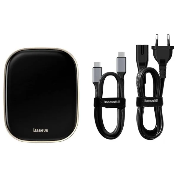 Baseus, Çok Fonksiyonlu Bilgisayar/Telefon Hub Adaptörü, Siyah, Giriş: USB Type C,Seyahat Boy - Görsel 3