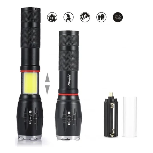 Valkyrie T6 Cob 8000 Lümen LED El Feneri - Görsel 8