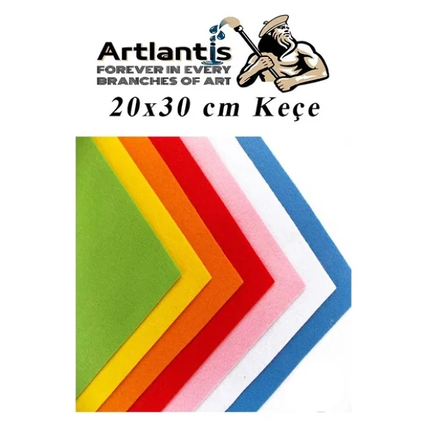 Yeşil Keçe 50x70 Cm 2.0 Mm 1 Adet Renkli Hobi Keçesi Elişi Keçesi Anasınıfı Kreş Okul Öncesi - Görsel 8