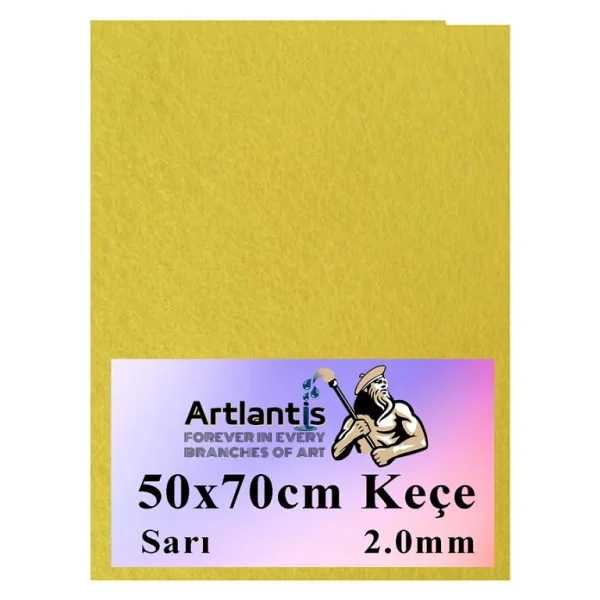 Sari Kece 50x70 Cm 2.0 Mm 1 Adet Renkli Hobi Kecesi Elisi Kecesi Anasinifi Kres Okul Oncesi - Görsel 3