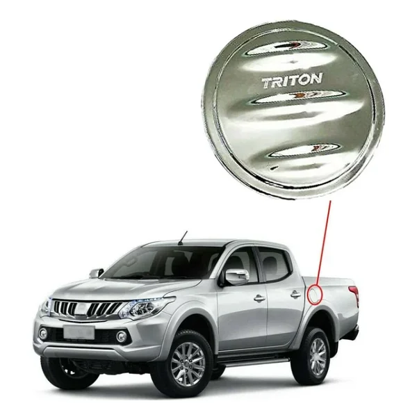 Mitsubishi L200 2015 2018 Depo Kapağı Kaplama Krom - Görsel 3