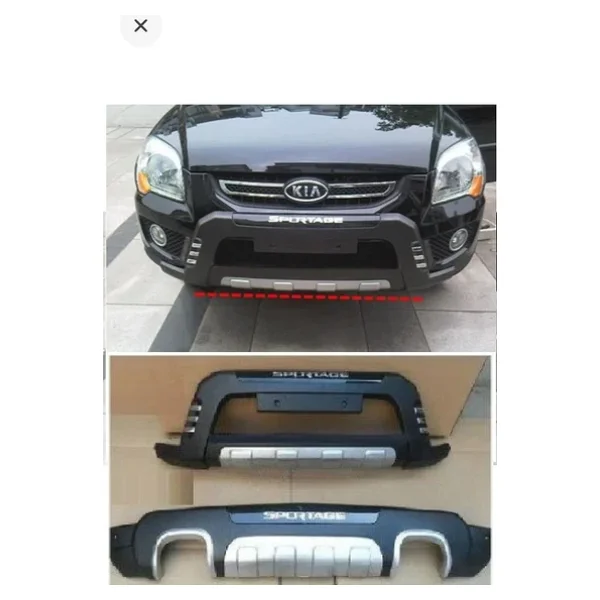 Kia Sportage Uyumlu 2003 2009 Ön Arka Tampon Koruyucu Difüzör - Görsel 3