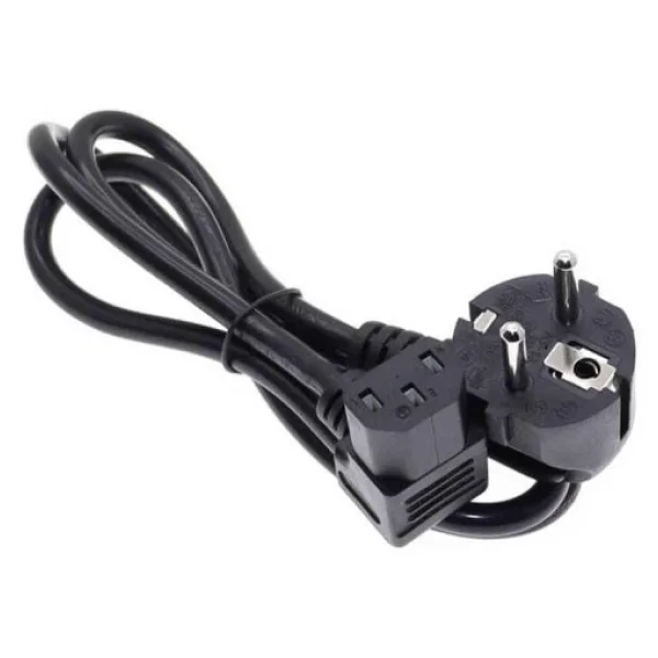 C13 Power Kablo - 90 Derece L Uc - Dik Acili - Standart Power Kablosu - 1.8 Mt - Görsel 6
