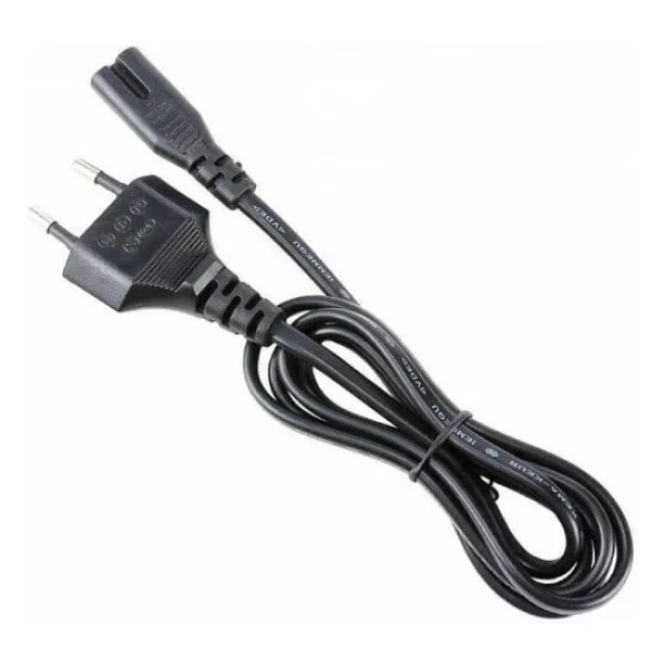 Teyp Fişi - Notebook Adaptör Işıldak Power Güç Kablosu 2 Pin - Görsel 4