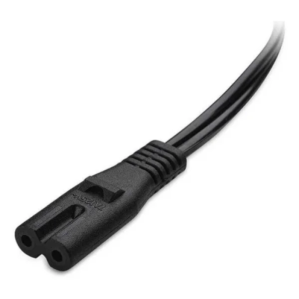 Teyp Fişi - Notebook Adaptör Işıldak Power Güç Kablosu 2 Pin - Görsel 7