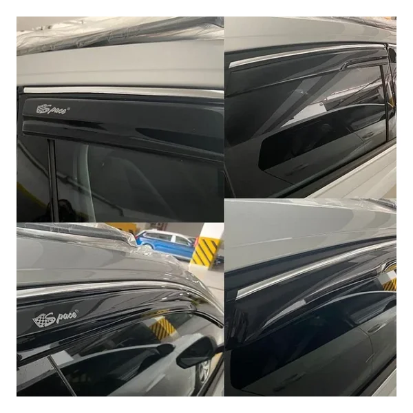 Krom Cam Rüzgarlığı Hyundai Ix35 2010-2017/ Caru412 - Görsel 4
