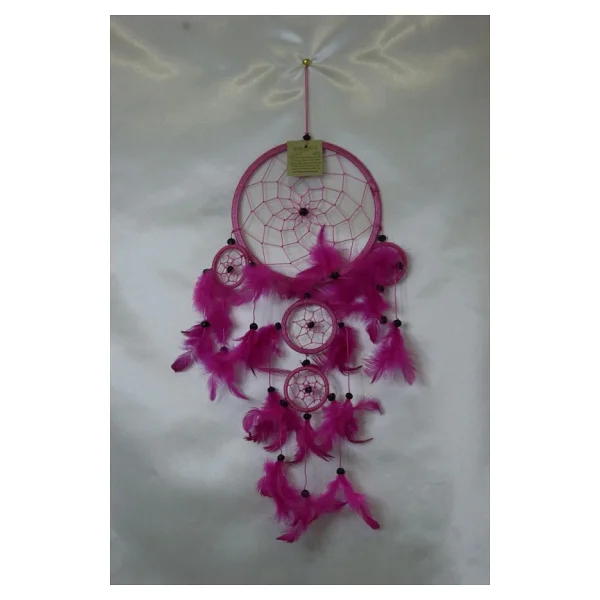Dream Catcher Düş Kapanı Pembe 11 Cm - Görsel 7