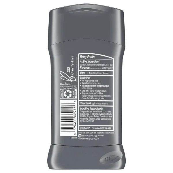 Dove Men Stain Defense Fresh 76 Gr Stick Deodorant - Görsel 3