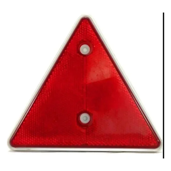 Plastik Üçgen Reflektör Kırmızı 14x16cm - Görsel 3