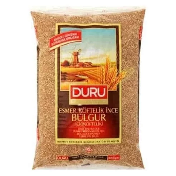 Duru Çiğ Köftelik Esmer İnce Bulgur 1 Kg - Görsel 4