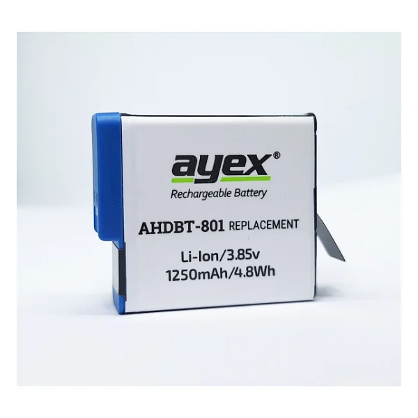 Ayex Ahdbt-801 Gopro Hero 8 - 7 - 6 - 5 Uyumlu Batarya - Görsel 2
