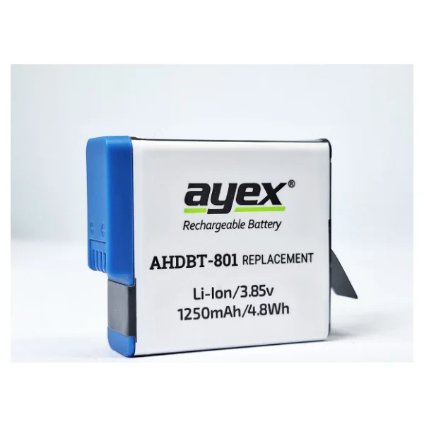 Ayex Ahdbt-801 Gopro Hero 8 - 7 - 6 - 5 Uyumlu Batarya - Görsel 7