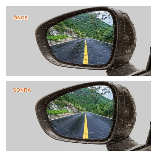 Ayna Yağmur Kaydırıcı Film 14,5 Cmx10cm Oval / Cafı214 - Görsel 5